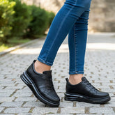 Pantofi Casual Dama Din Piele Naturala Roxi 2