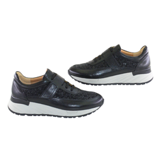 Pantofi Casual Dama Din Piele Naturala Nera 2