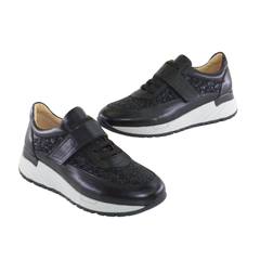 Pantofi Casual Dama Din Piele Naturala Nera 2