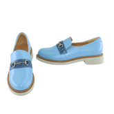 Pantofi Casual Dama din piele Naturala,Myra,albastra