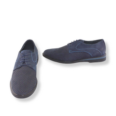 Pantofi Barbati Din Piele Naturala,Carl, Bluemarin