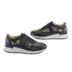 Pantofi Casual Dama Din Piele Naturala Nera 3