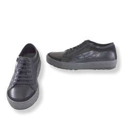 Pantofi Barbati Din Piele Naturala, Negri, Phil 7