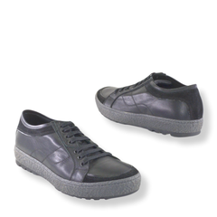 Pantofi Barbati Din Piele Naturala, Negri, Phil 7