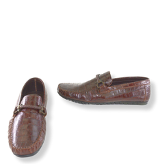 Pantofi din Piele Naturala, Maro