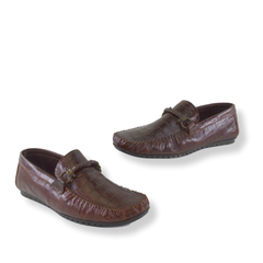 Pantofi din Piele Naturala, Maro