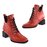 Ghete Dama Din Piele Naturala 680 Maro