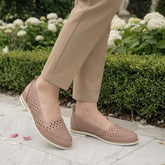 Pantofi Dama din Piele Naturala,Nikola,albi