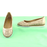 Pantofi Dama Din Piele Naturala Amna Bej