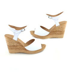 Sandale Dama Din Piele Naturala Eli Alb