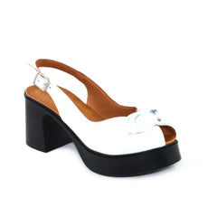 Sandale Dama Din Piele Naturala,313 Alb