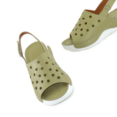 Sandale Dama Din Piele Naturala,1512 Verde