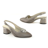 Pantofi Casual Dama Din Piele Naturala Gri Neby 2413