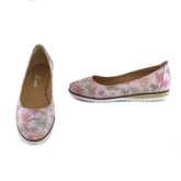 Pantofi Dama Din Piele Naturala, Roza 4