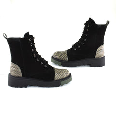 Ghete Dama din Piele Naturala Neri