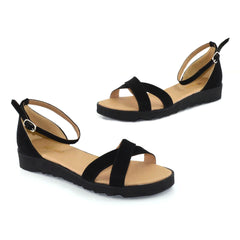 Sandale Dama Din Piele Naturala Sara Negru