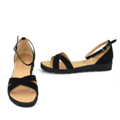 Sandale Dama Din Piele Naturala Sara Negru