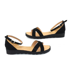 Sandale Dama Din Piele Naturala Sara Negru