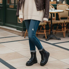 Ghete Dama din Piele Naturala Valeria