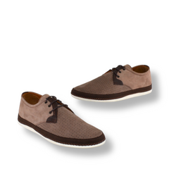 Pantofi Barbati Din Piele Naturala, Bej 2