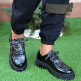 Pantofi Casual Dama din Piele Naturala,Doina,negrii