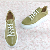 Pantofi Casual Dama din piele Naturala,Ruana,grej