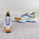 Pantofi Casual Dama din piele Naturala,Antonia,albii