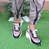 Pantofi Casual Dama din Piele Naturala,Sabrina,Imprimeu