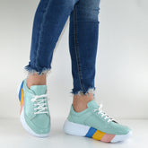 Pantofi Casual Dama din piele Naturala,Gilda,blue