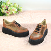 Pantofi Casual Dama din piele Naturala,Hanny,maro
