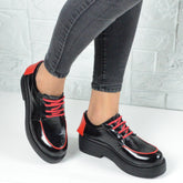 Pantofi Casual Dama din Piele Naturala,Rina,negri