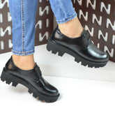 Pantofi Casual Dama din Piele Naturala,Viola