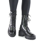 Ghete Dama Din Piele Naturala Negru 671