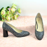 Pantofi Eleganti Dama din Piele Naturala,Sore,bicolori