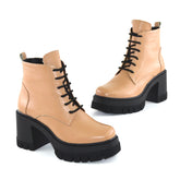 Ghete Dama Din Piele Naturala Cafe 690