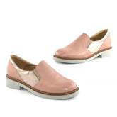 Pantofi Casual Dama din Piele Naturala,Mya,bej roze