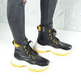 Ghete Dama din Piele Naturala,Giorgi,negre