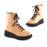 Ghete Dama Din Piele Natural Cafe 670