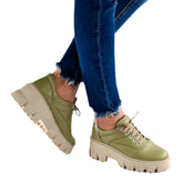 Pantofi Casual Dama din piele Naturala,Cerasela,verde