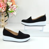 Pantofi Casual Dama din piele Naturala,Eliza,negri