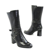 Cizme Piele Naturala Neagra 1164