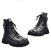 Ghete Dama din Piele Naturala,Liliana,negre