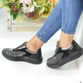 Pantofi Casual Dama din piele Naturala,Cornelia,print