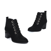 Ghete Dama din Piele Naturala,Tatyana,negre