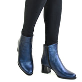 Ghete Dama din Piele Naturala,Doina,albastre