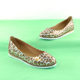 Pantofi Dama din Piele Naturala,Roza,Auriu