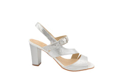 Sandale Dama din Piele Naturala,silver