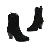 Ghete Dama din Piele Naturala,Ane,negre