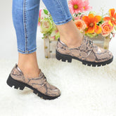 Pantofi Casual Dama din Piele Naturala Derby