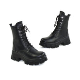 Ghete Dama din Piele Naturala,Eliana,negre